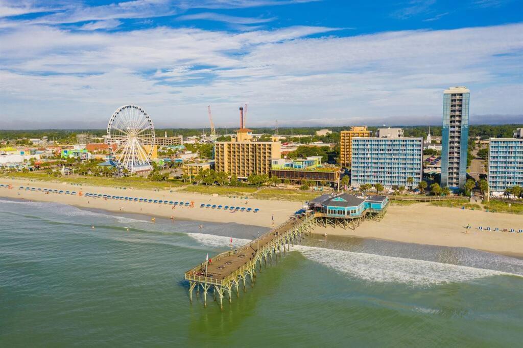 *2Br Oceanfront Retreat*King Ensuite*Pool*Nmb Cherry Grove*Pc4 Myrtle Beach Ngoại thất bức ảnh